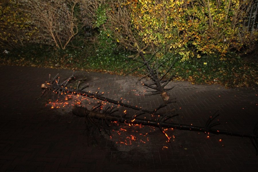 Kerstboombranden Noordwijk